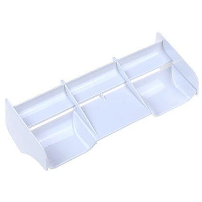 1:8 Scale RC Off-Road Car Rear Spoiler Plastic Tail Wing Accessories for 1/8 Model Off Road Buggy Drift Racing Truck Vehicle for HPI HSP (White) - color: White