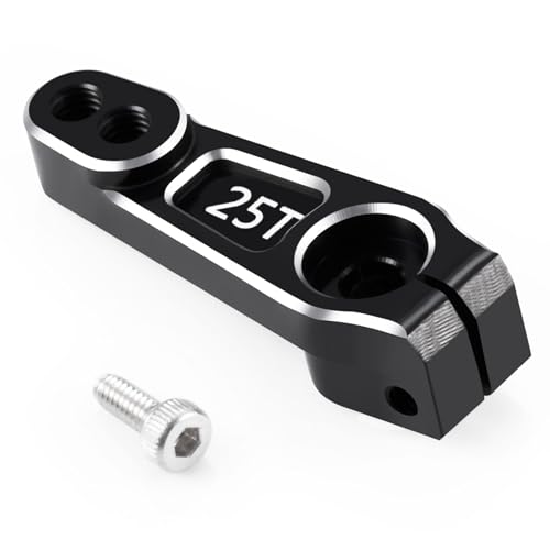 2Pcs Metal 25T Servo Horn 16.5mm 25 Teeth Steering Arm | Upgrade Parts, For 1/8 1/10, RC Off-Road Crawler Drift Racing Car
