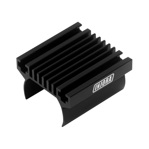 INJORA 180 PRO Brushed 48T Motor with Stainless Steel Pinion and Aluminum Heat Sink for TRX4M 1/18 RC Crawler Car Upgrade
