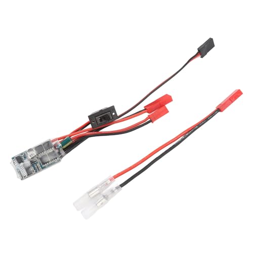 RC 30A Brushed ESC, 2 Way Electronic Speed Controller with Brake, for 1/16 1/18 /24 Scale Cars and Brushed Motors 030 050 180 370