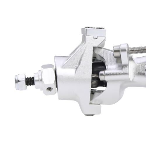 F10T Aluminum Front Rear Straight Axle Complete for 1/10 RC Crawler Axial SCX10 II Vanquish VS4-10 Phoenix F10T Upgrade Parts (Silver Set) - color: Silver Set