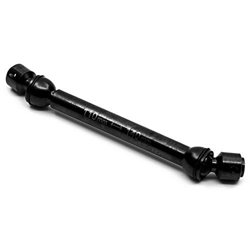 QUE-T 2 Pcs Steel 110MM-140MM Drive Shafts for 1/10 Axial Wraith/SCX10/Dingo/D90 RC Crawler Car (110MM-140MM)