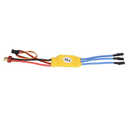 Brushless Motor Speed Controller 30A, ESC for RC Cars Boats Trucks, Waterproof High RPM Multi Protections Auto Throttle Adaptation