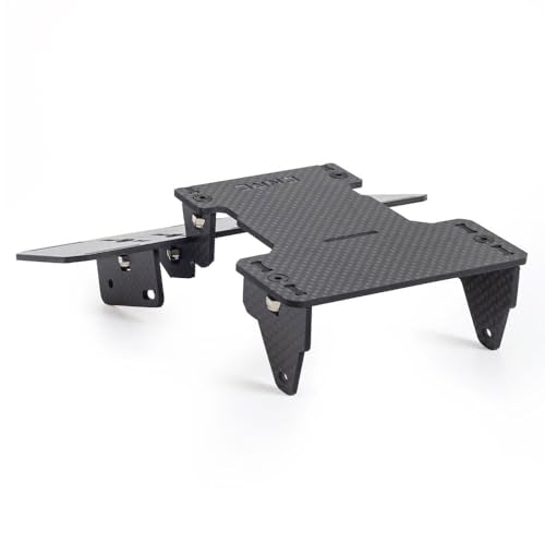 SCX10 Battery Tray,Carbon Fiber Battery Tray Front Mounted Low Center of Gravity for 1/10 RC Crawler Car Axial SCX10 II 90046 90047 Upgrade Parts
