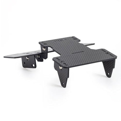 SCX10 Battery Tray,Carbon Fiber Battery Tray Front Mounted Low Center of Gravity for 1/10 RC Crawler Car Axial SCX10 II 90046 90047 Upgrade Parts