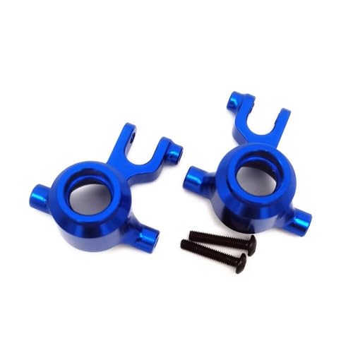 Aluminum Front Steering Blocks Knuckle Arm Blue for Traxxas Mini Maxx Mini Slash 4x4 Mini XRT 10736