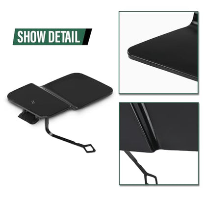 LQI Front Bumper Tow Hook Cover Cap Fit Benz GLK-Class X204 2008-2013 | Fit GLK250 GLK300 GLK350 2008-2013 2048850224 Black - size: Front | Fit Benz X204 GLK-Class 2008-2013