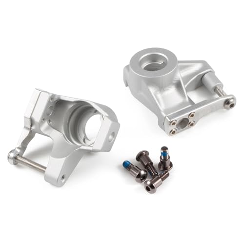 Aluminum Steering Knuckles Black Clear Anodized for Axial SCX10 II AR44 Vanquish HD44 D44 VS4-10 Rockjock F9 F10T Straight Axle (Clear) - color: Clear