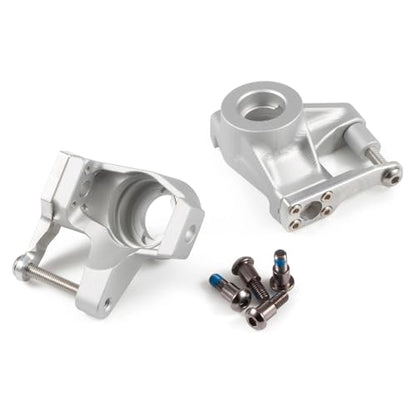 Aluminum Steering Knuckles Black Clear Anodized for Axial SCX10 II AR44 Vanquish HD44 D44 VS4-10 Rockjock F9 F10T Straight Axle (Clear) - color: Clear