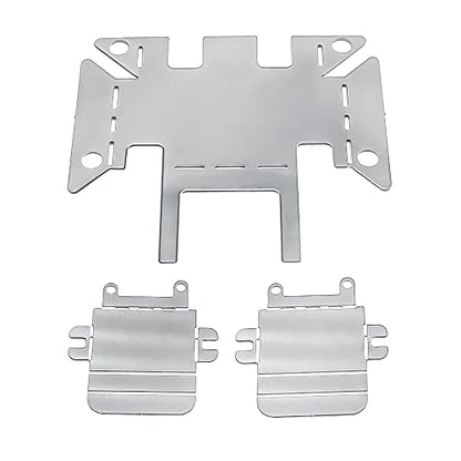 Stainless Steel Chassis Center Skid Plate Armor Guard for TRX4M Bronco Defender 1/18th RC Crawler Car Upgrades