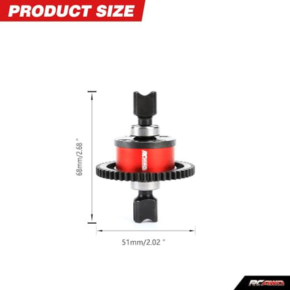 RCAWD 40CrMo 50T Center Differential for Arrma 1/7 Felony Infraction Mojave 6s Diff Gear 1/8 Typhon EXB Talion Outcast 6S BLX Upgrades Part