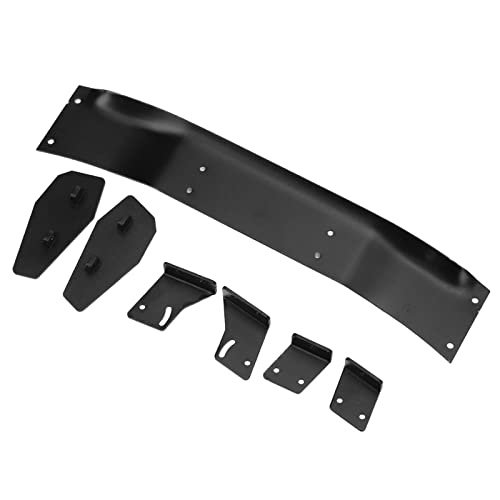 1/10 RC Tail Wing Spoiler, Aluminum Alloy RC Spoiler Wing, Black Universal 1/10 Scale Rear Wing with Mounting Hardware for HSP Kyosho LC Drift Racing Cars