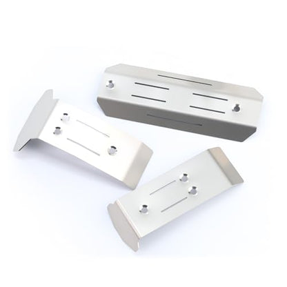 Stainless Steel Skid Plate Guard Upgrade Parts Compatible with 1/16 Mini-Maxx