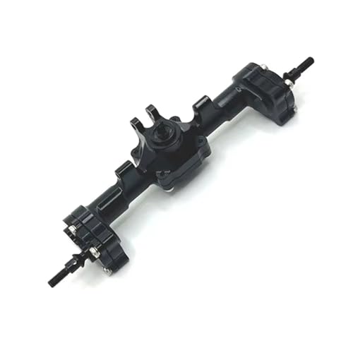 RC Crawler Axle for FMS for FCX24 for Xiaoqi for Crusher 1/24 RC Models Portal Axle Upgrade Kit Aluminum Front Rear Assembly(Black,Rear) - color: Black, size: Rear