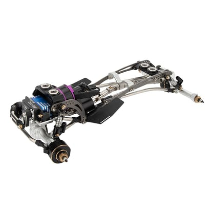 MEUS RACING Titanium LCG Chassis MD24 Chassis for Axial SCX24 1/24 RC Crawler Upgrades (MD24 Chassis) - color: Md24 Chassis