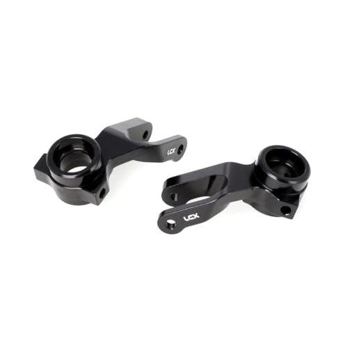 LCX Racing 1/10 RC Crawler Car Front Steering Knuckle Steering Block for RC Truck Arrma Fury, Upgrades Parts Accessories (Black) - color: Black