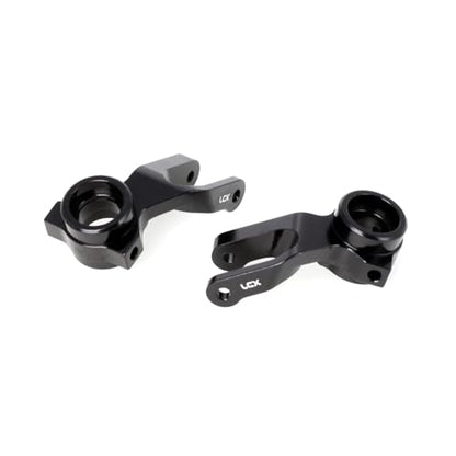 LCX Racing 1/10 RC Crawler Car Front Steering Knuckle Steering Block for RC Truck Arrma Fury, Upgrades Parts Accessories (Black) - color: Black