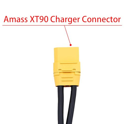 1pc 600mm 2S XT90 Lipo Battery Charging/Balance Cable Leads with 4mm/5mm Bullet Connector - style: 2S XT90 Charger Plug