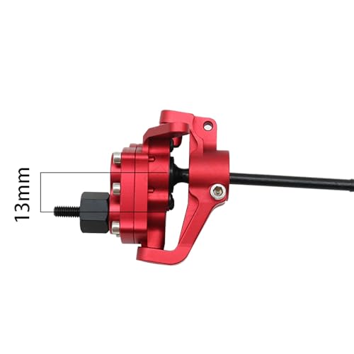 1/10 RC Crawler Aluminum Portal Front and Rear Axle Set for Axial SCX10 II 90046 90047 AR44 – CNC Alloy Axles with Steering Link Upgrade Parts for SCX10 Trucks (Red Set) - color: Red Set