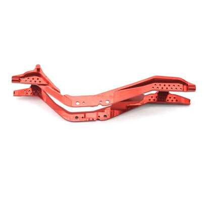 Aluminum Chassis Kit for Axial SCX30, 1/30 Scale RC Crawler Upgrade Parts, Black (Red) - color: Red