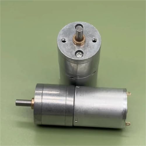 1pc 25GA-370 Mini 25mm Full Metal Gearbox Gear Motor 3V 6V 9V 12V 210RPM Slow Speed Large D Shaft DIY Robot Car Toy Model