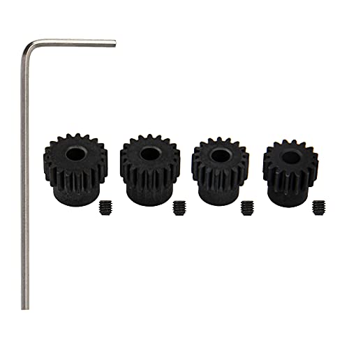 ShareGoo 48P Pinion Gear Set 16T 17T 18T 19T 3.175mm RC Motor Gear Compatible with Traxxas Redcat Tamiya Losi Arrma Axial SCX10 1/10 RC Crawler Car