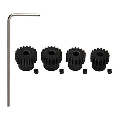 ShareGoo 48P Pinion Gear Set 16T 17T 18T 19T 3.175mm RC Motor Gear Compatible with Traxxas Redcat Tamiya Losi Arrma Axial SCX10 1/10 RC Crawler Car
