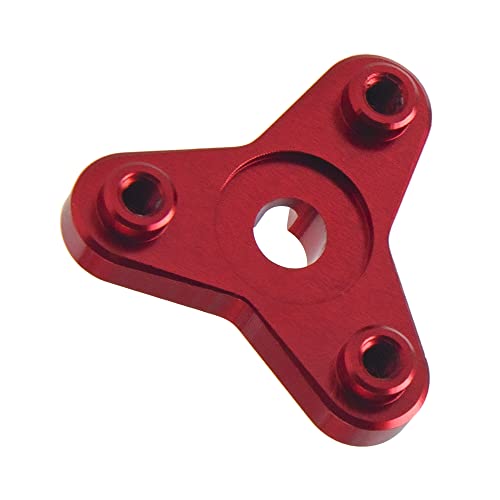 Aluminum Alloy Slipper Clutch Eliminator Compatible with Traxxas E-Maxx E-Revo Summit T-Maxx 3.3 Revo 3.3 1/10 RC Car Upgrade Parts (Red) - color: Red