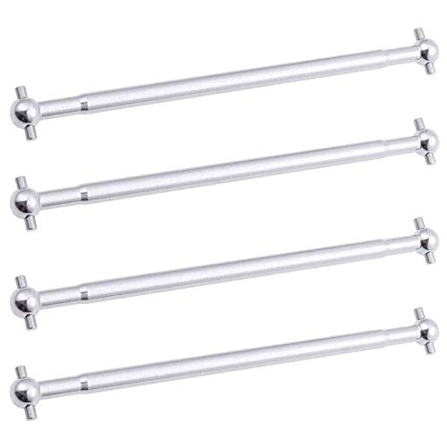 BAIJAC 08029 Dogbones 89.5mm & Stub Wheel Axle 02033 Drive Shaft for 1/10 Redcat HSP Exceed RC Car Truck Replacement (Color : Silver)