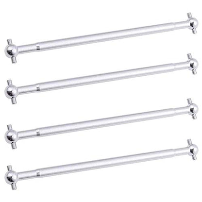 BAIJAC 08029 Dogbones 89.5mm & Stub Wheel Axle 02033 Drive Shaft for 1/10 Redcat HSP Exceed RC Car Truck Replacement (Color : Silver)