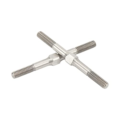 2Pcs RC Steel Turnbuckle M4 48mm RC Turnbuckle Link for ARRMA Granite for Big Rock for Typhoon for Senton 3S Brushless Brushed Series 1/10 RC Cars