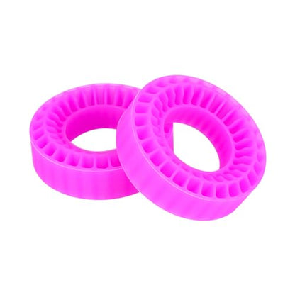 1.0 tire inserts, silicone inserts 1.0 Silicone Rubber Tire Inserts for RC TRX4M SCX24 Fcx24 Ax24 1/18 1/24 RC Crawler Wheels Tire Foam Fill Kit for OD 58-63mm (Pink) - color: Pink