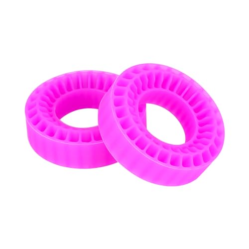 1.0 tire inserts, silicone inserts 1.0 Silicone Rubber Tire Inserts for RC TRX4M SCX24 Fcx24 Ax24 1/18 1/24 RC Crawler Wheels Tire Foam Fill Kit for OD 58-63mm (Pink) - color: Pink