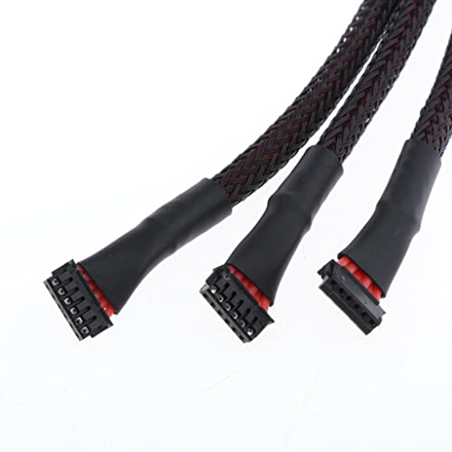 Brushless Motor Sensor Wire Cable 250mm (9.84 inch) 3pcs Compatible with RC Car Truck Model Toy Parts, High Quality Silicone