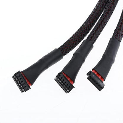 Brushless Motor Sensor Wire Cable 250mm (9.84 inch) 3pcs Compatible with RC Car Truck Model Toy Parts, High Quality Silicone