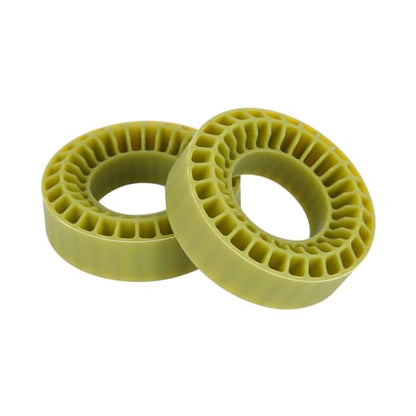 1.0 tire inserts, silicone inserts 1.0 Silicone Rubber Tire Inserts for RC TRX4M SCX24 Fcx24 Ax24 1/18 1/24 RC Crawler Wheels Tire Foam Fill Kit for OD 58-63mm (Green) - color: Green