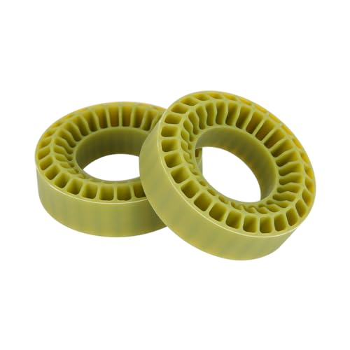 1.0 tire inserts, silicone inserts 1.0 Silicone Rubber Tire Inserts for RC TRX4M SCX24 Fcx24 Ax24 1/18 1/24 RC Crawler Wheels Tire Foam Fill Kit for OD 58-63mm (Green) - color: Green