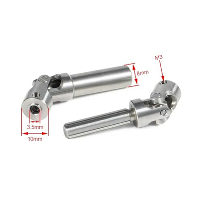 RC Car Transmission Shaft For Axial 1/18 For UTB18 For Capra For Unlimited For Trail Buggy Upgrade Drive Shaft Universal Joint Driveshaft RC Rock Crawler Car Parts(78mm) - size: 78mm