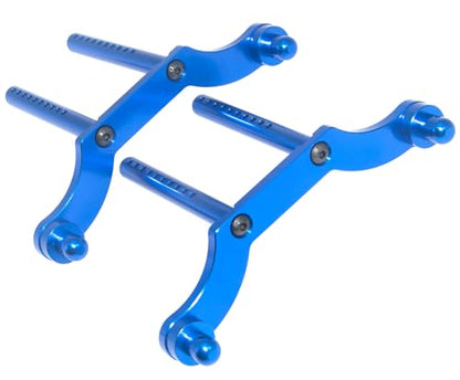 Body Post Mount Compatible with HPI 1/8 Savage Upgrade 85060 RC Car Aluminum Alloy Front Rear Shell Post Part(Dark Blue) - color: Dark Blue