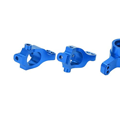 RC Block C Hub Carrier, Aluminum Alloy Steering Cup Upgrade Part Set for LOSI 22S 1/10 Rear Drive Short Course Truck (Blue - color: Blue