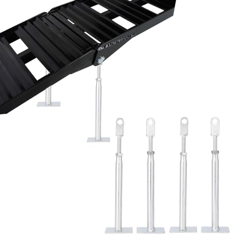 Loading Ramp Support Legs,2 Pair Adjustable Ramp Support Bracket Universal | for Loading Ramps for Motorcycle,Dirt Bike, ATV,Truck,Pickup,Quad,Lawn Mower - size: 2 Pair