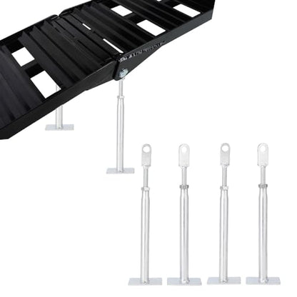 Loading Ramp Support Legs,2 Pair Adjustable Ramp Support Bracket Universal | for Loading Ramps for Motorcycle,Dirt Bike, ATV,Truck,Pickup,Quad,Lawn Mower - size: 2 Pair