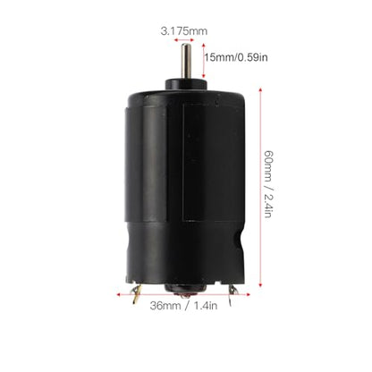 550 Brushed Motor High Performance RC Car Boat Motor with Ball Bearing Low Noise Design 12T 21T 29T 35T Options Metal Black 36mm Diameter (29T) - size: 29T