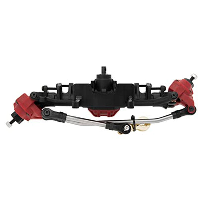 MEUS RACING SCX10 Axles Front & Rear Portal Axles for Axial SCX10 SCX10 II 1/10 RC Crawler Upgrade Pasrts, Nylon Axles with Steel Gears and Metal Bearings（Red） - color: Red