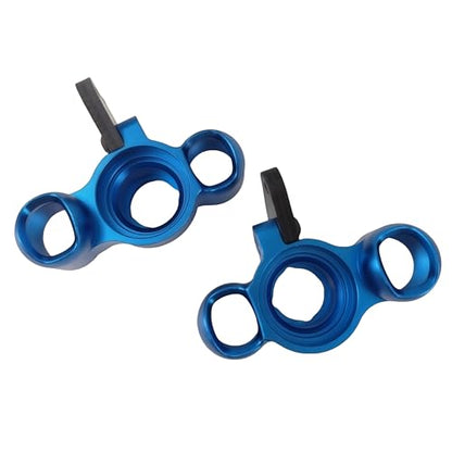 Steering Knuckles & Caster Blocks for ARRMA Kraton Outcast Notorious 6S (Blue) | Aluminum,Front,Pivot Balls,1/8 Scale,BLX,AR330505 ARAC9366,CNC Machined,High Strength,Precision Fit - color: Blue