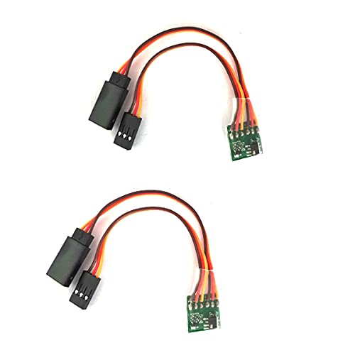 DEVMO 2Pack Universal RC Servo Signal Reverser Rotation Inverter for Aircraft Airplane Steering Gear