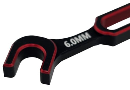 NHX RC Aluminum Turnbuckle Wrench Set for 1/10 & 1/8 Vehicles Red 5.5/6.0mm