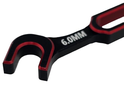 NHX RC Aluminum Turnbuckle Wrench Set for 1/10 & 1/8 Vehicles Red 5.5/6.0mm