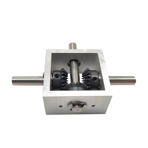 1:1 Right Angle Bevel Gearbox 1.5 Module 20 Teeth 90° Angle Drive Steering Gear Device Simple Mechanical DIY Module with 10mm Shaft - size: 10mm shaft, style: 2 output shaft