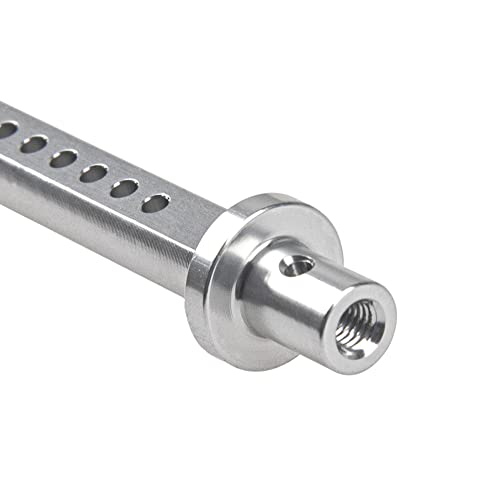 4Pcs Aluminum Alloy RC Car Body Posts Mount Holder Column 49.5mm Compatible with Axial SCX10 90046 90047 RC4WD D90 1/10 RC Rock Crawler (Silver) - color: Silver